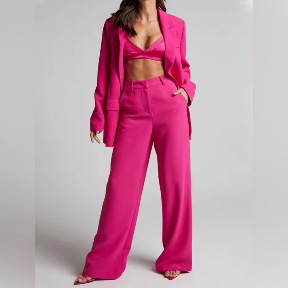 NEW WOMENS OVERSIZED PINK TWO PIECE SET
